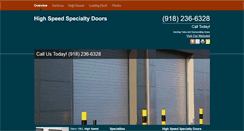 Desktop Screenshot of overheaddoortulsa.biz