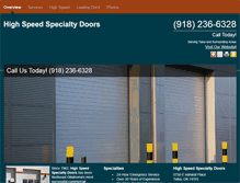Tablet Screenshot of overheaddoortulsa.biz